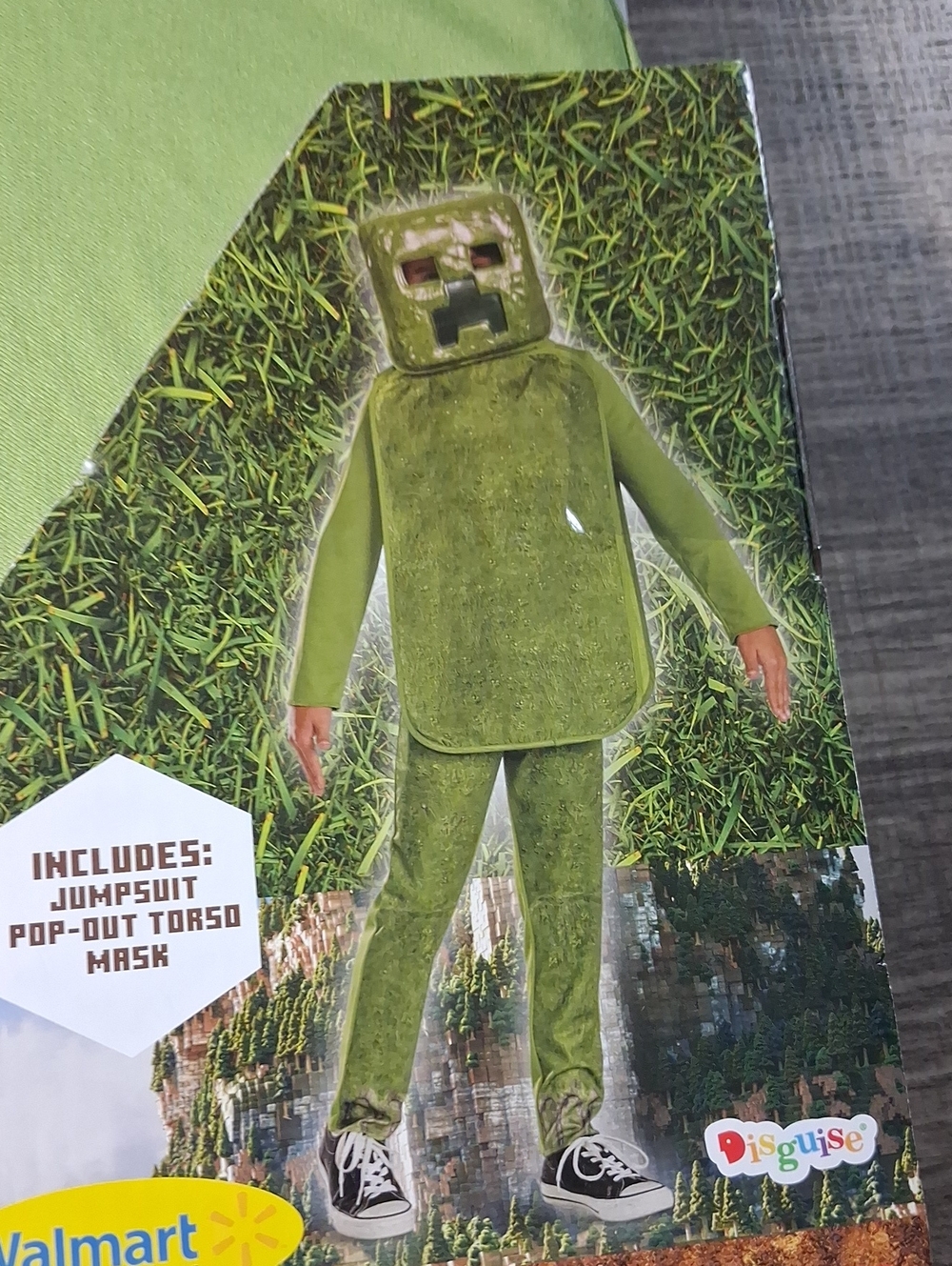 Disguise Kids Green Creeper Costume - Green Jumpsuit & Mask